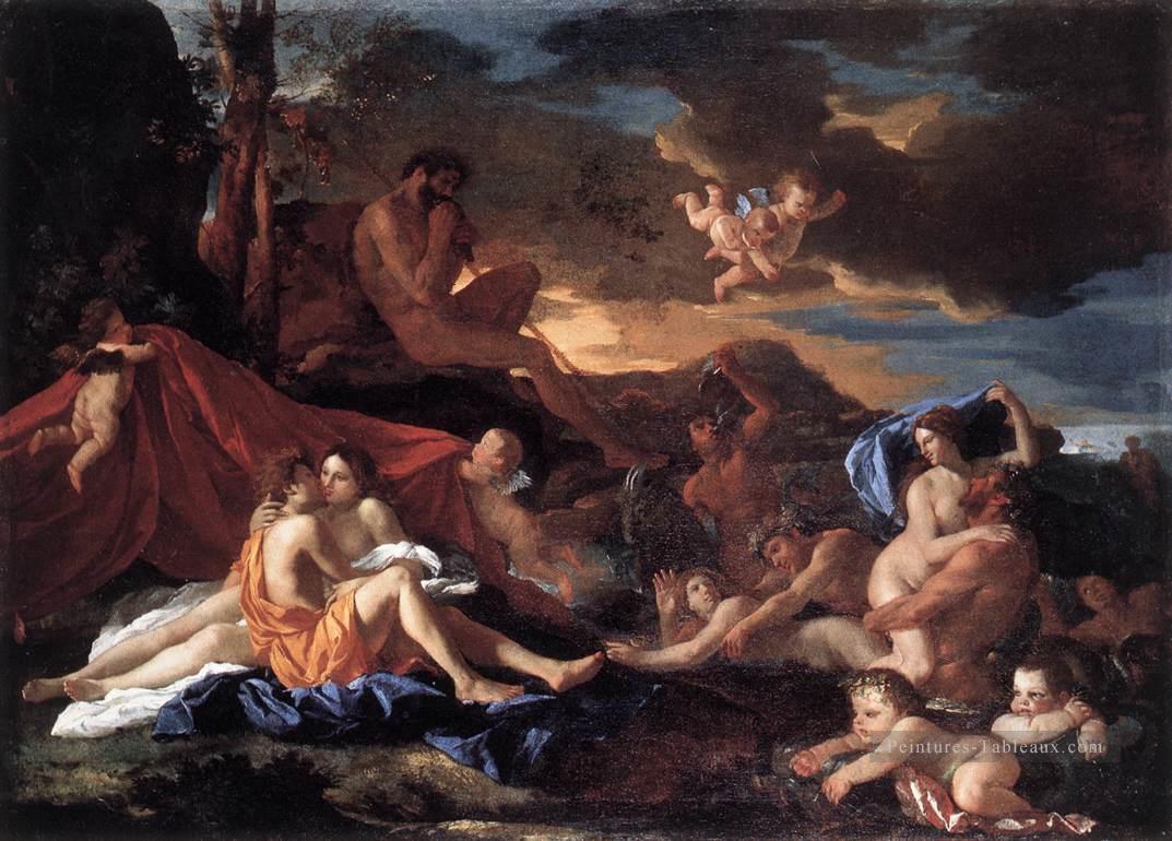 Acis et Galatea classique peintre Nicolas Poussin Peintures à l'huile